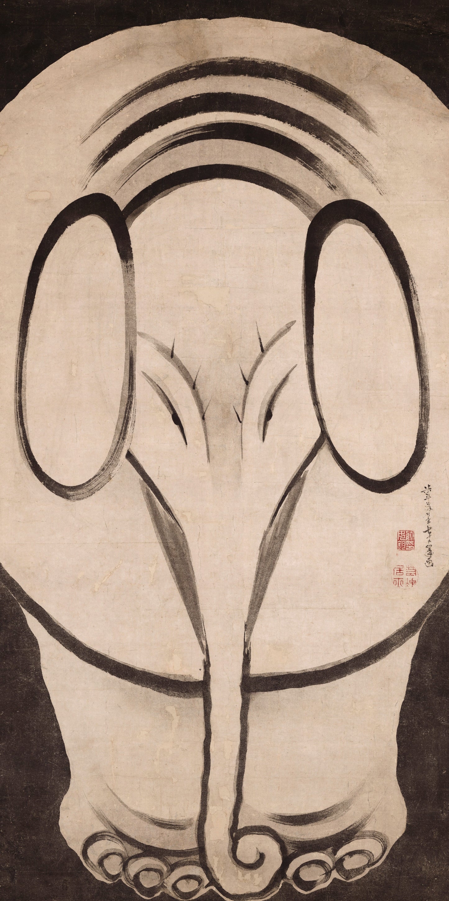 Wild Elegance: Elephant by Ito Jakuchu glossy mug - | Japanese Art Mug