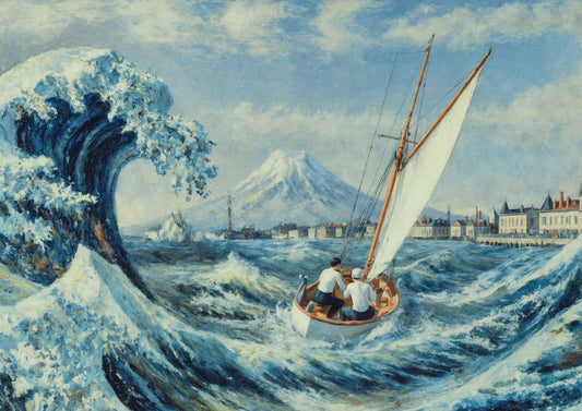 Hokusai × Hopper – The Crossing Wave