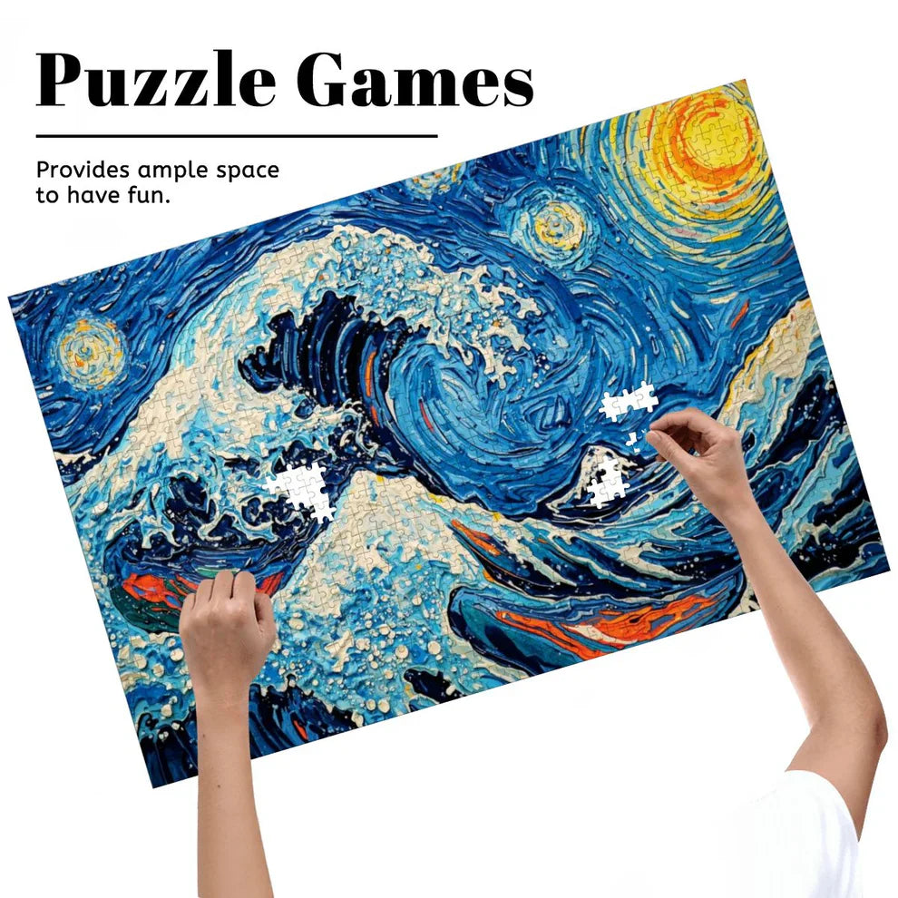 Wooden Jigsaw – Hokusai’s Great Wave Reimagined