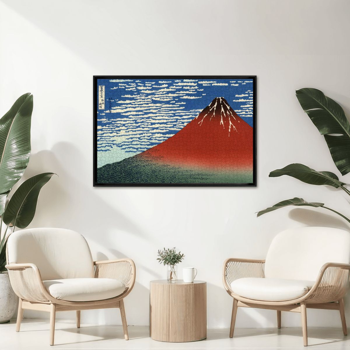 Wooden Jigsaw Puzzles 1000 pcs -Katsushika Hokusai “South Wind, Clear Sky (Red Fuji) -  | Japanese Art Jigsaw Puzzle