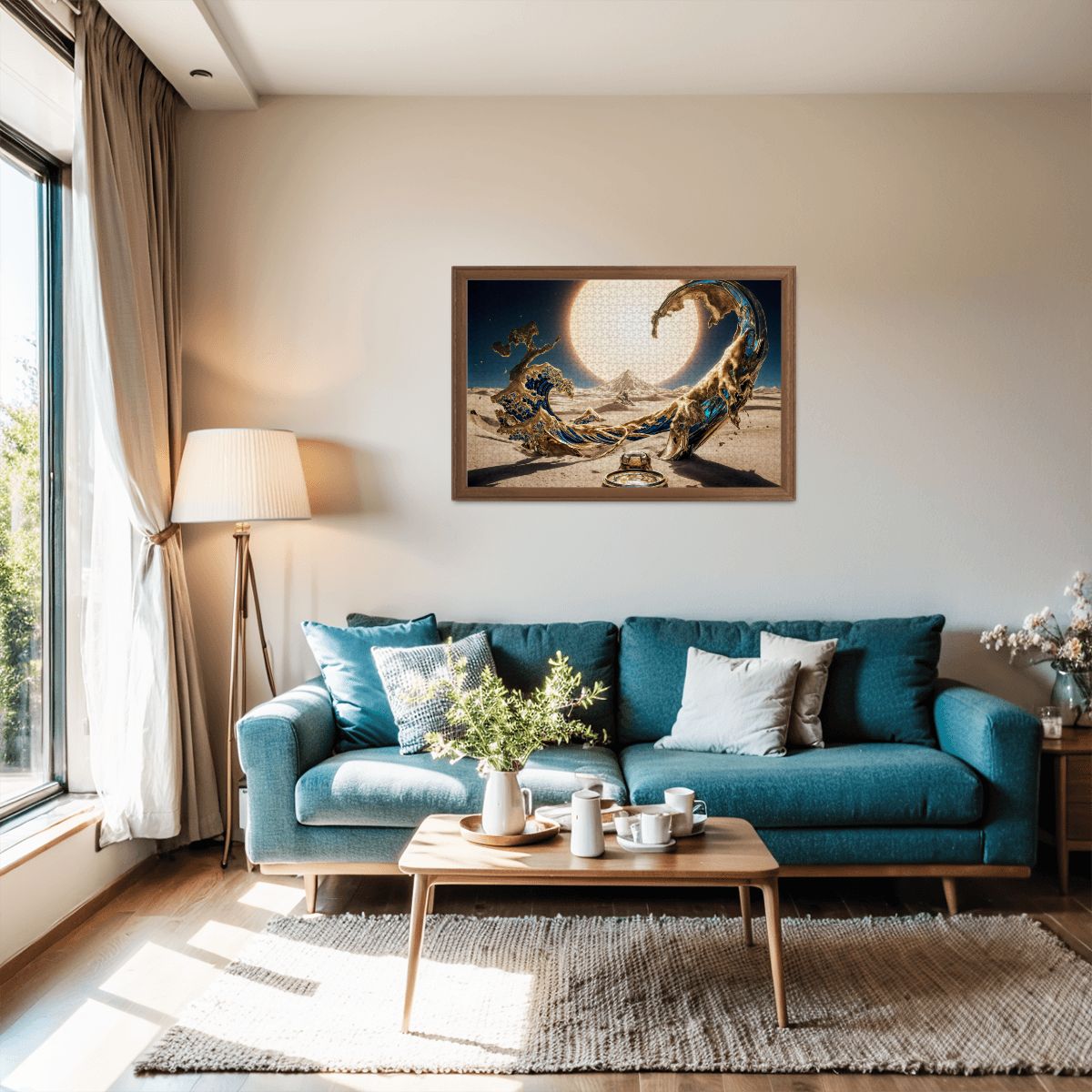 Wooden Jigsaw Puzzles 1000 pcs - Hokusai × Dali ‐ The Surreal Wave of Eternity -  | Japanese Art Jigsaw Puzzle