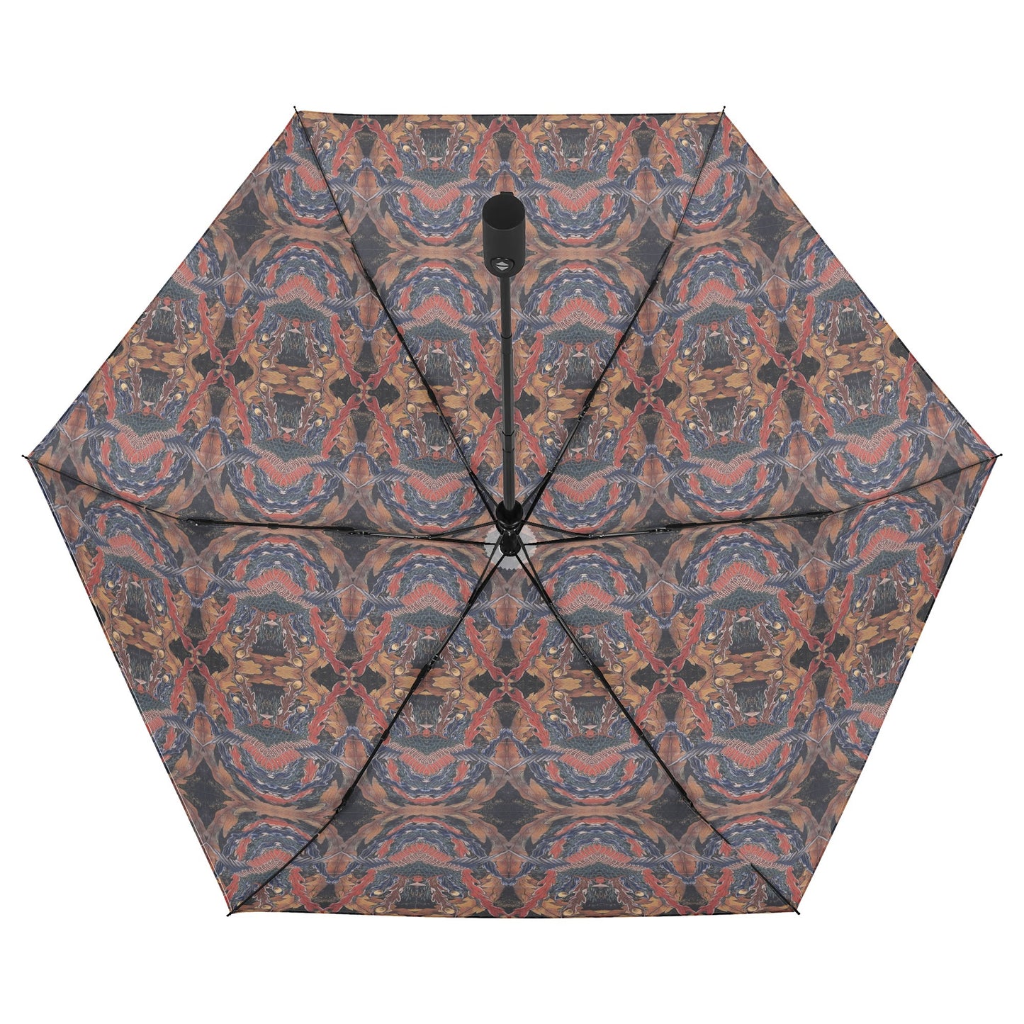 Hokusai-Inspired UV Protection & Waterproof Folding Umbrella – Unisex Sun and Rain Parasol, Japanese Art Print Lightweight Auto Open & Close -  | Japanese Art Umbrella