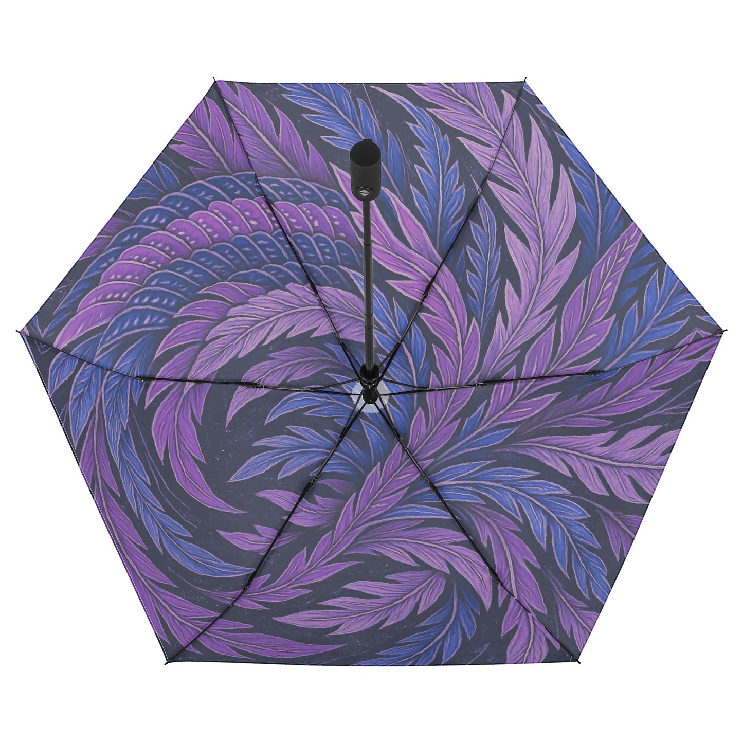 Hokusai-Inspired UV Protection & Waterproof Folding Umbrella – Unisex Sun and Rain Parasol, Japanese Art Print Lightweight Auto Open & Close -  | Japanese Art Umbrella