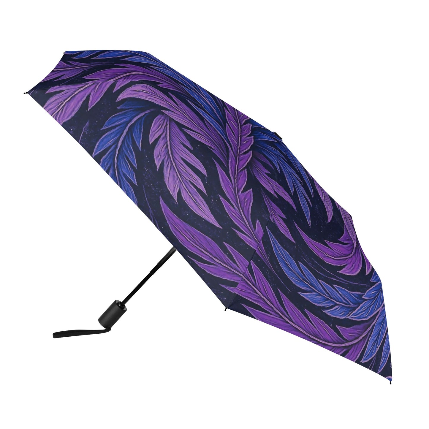 Hokusai-Inspired UV Protection & Waterproof Folding Umbrella – Unisex Sun and Rain Parasol, Japanese Art Print Lightweight Auto Open & Close -  | Japanese Art Umbrella