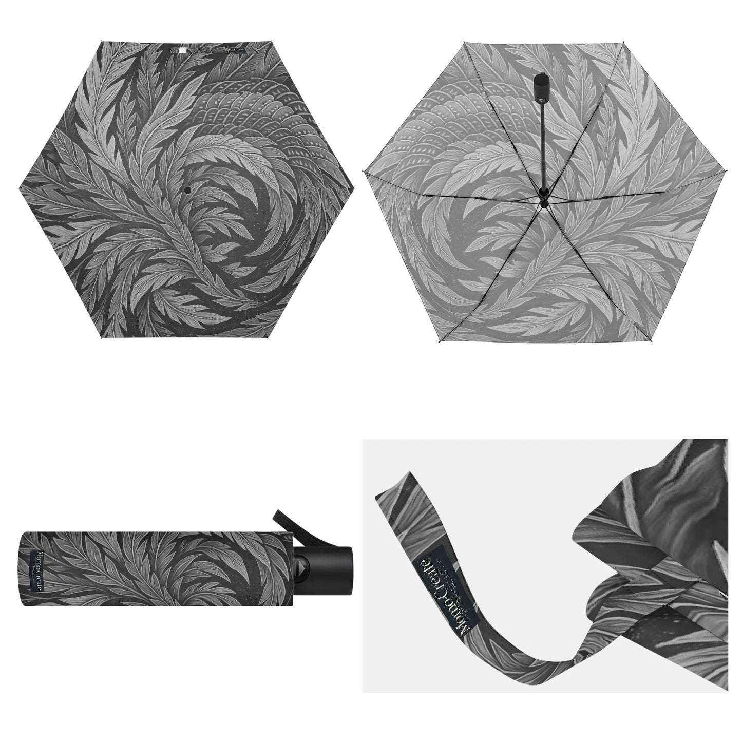 Hokusai-Inspired UV Protection & Waterproof Folding Umbrella – Unisex Sun and Rain Parasol, Japanese Art Print Lightweight Auto Open & Close -  | Japanese Art Umbrella