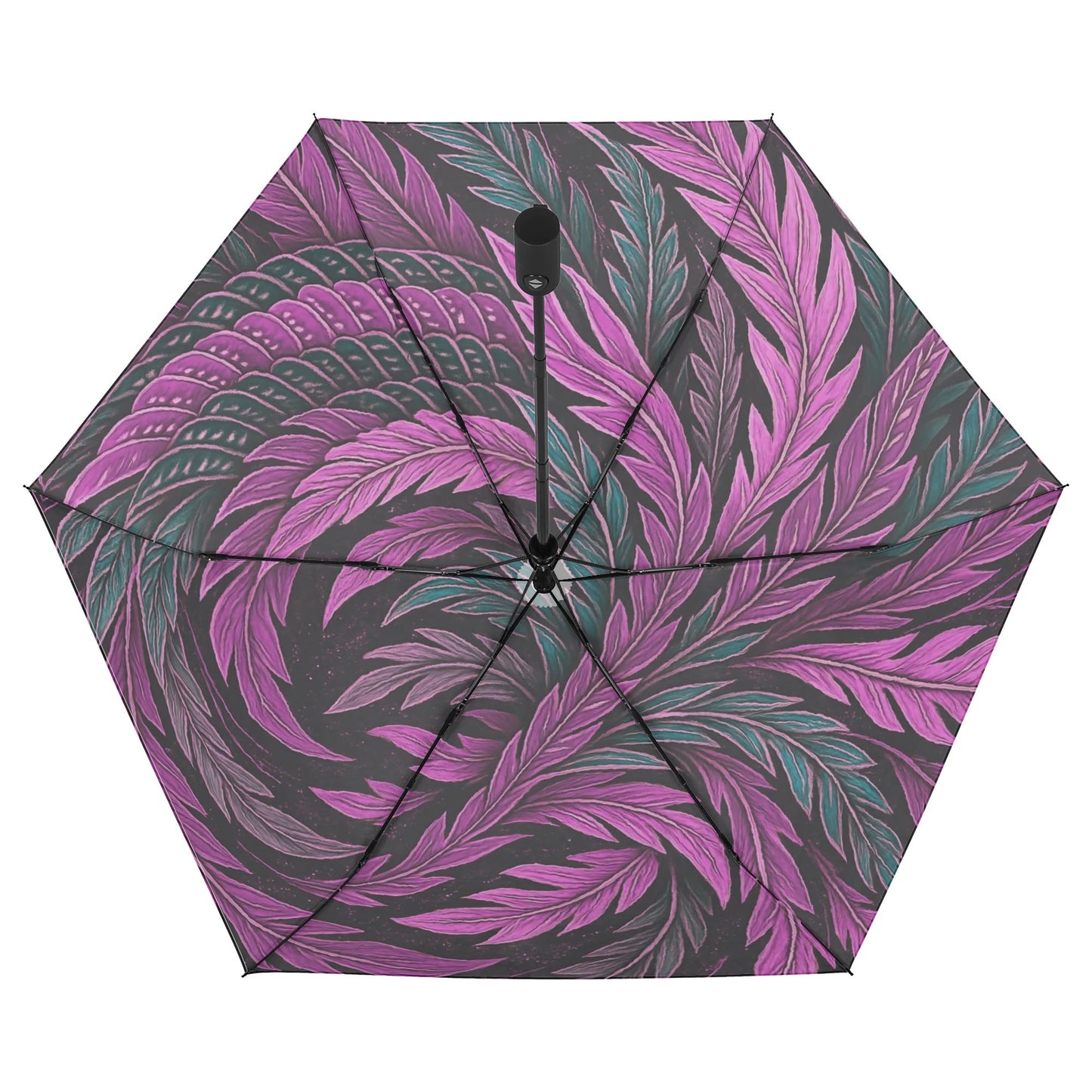 Hokusai-Inspired UV Protection & Waterproof Folding Umbrella – Unisex Sun and Rain Parasol, Japanese Art Print Lightweight Auto Open & Close Umbrella Printing Outside -  | Japanese Art Umbrella
