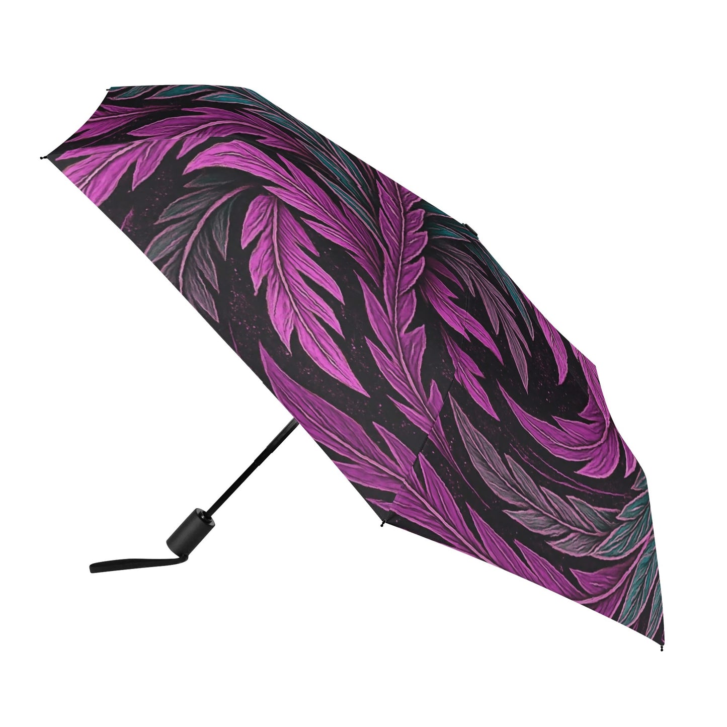 Hokusai-Inspired UV Protection & Waterproof Folding Umbrella – Unisex Sun and Rain Parasol, Japanese Art Print Lightweight Auto Open & Close Umbrella Printing Outside -  | Japanese Art Umbrella