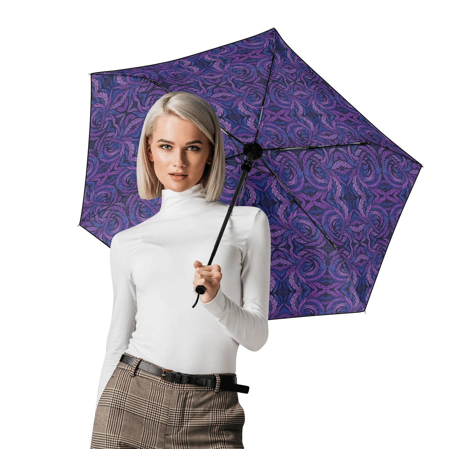 Hokusai-Inspired UV Protection & Waterproof Folding Umbrella – Unisex Sun and Rain Parasol,Japanese Art Lightweight Umbrella -  | Japanese Art Umbrella