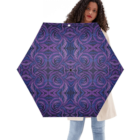 Hokusai-Inspired UV Protection & Waterproof Folding Umbrella – Unisex Sun and Rain Parasol,Japanese Art Lightweight Auto Open Close Umbrella -  | Japanese Art Umbrella