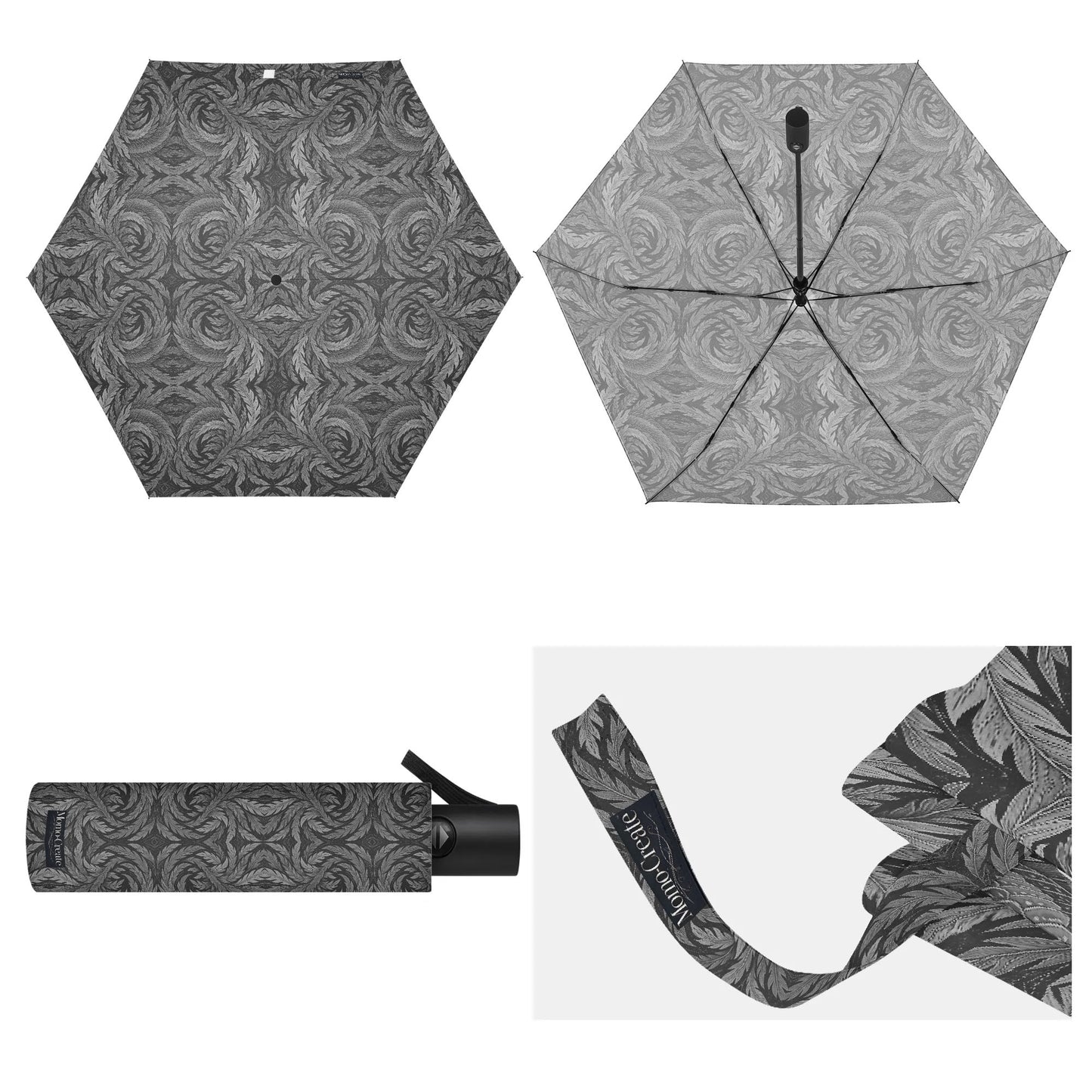 Hokusai-Inspired UV Protection & Waterproof Folding Umbrella – Unisex Sun and Rain Parasol,Japanese Art Lightweight Auto Open Close Umbrella -  | Japanese Art Umbrella