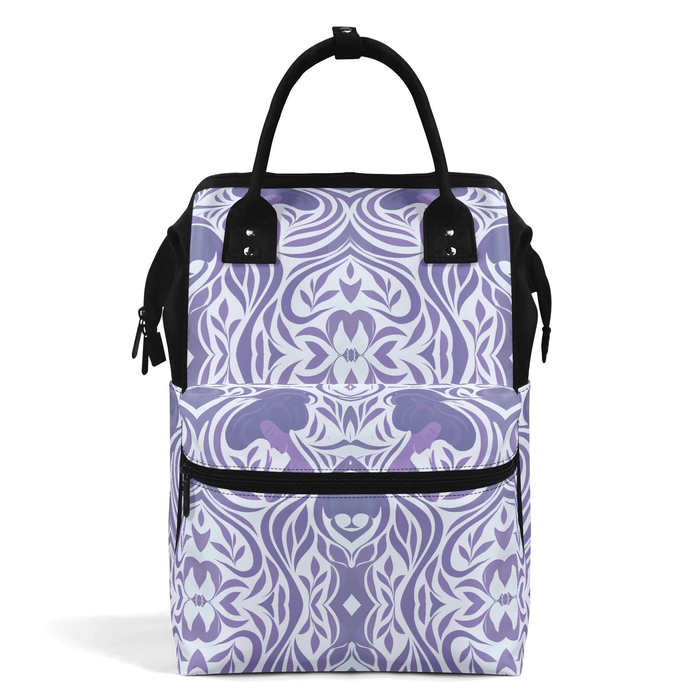 Yumeji Inspired Large Capacity Diaper Bag–Elegant Japanese Art Motif Bag Mummy Backpack Nursing Duckbilled Backpack -  | Japanese Art Backpack