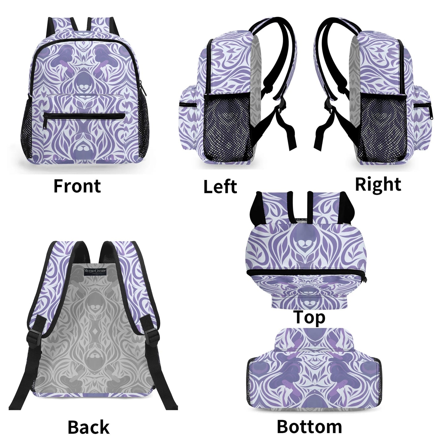 Yumeji Inspired 11 Inch Daypack – Cute All-Over-Print Backpack with Japanese Art Motif / Stylish -  | Japanese Art Backpack