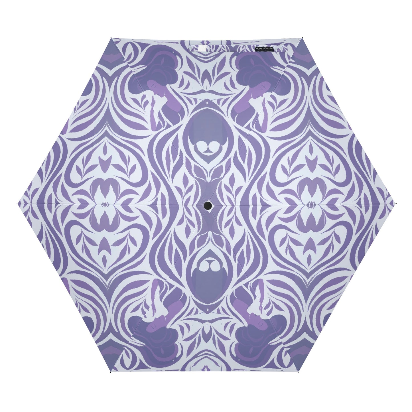 Art Nouveau Umbrella - Yumeji Inspired Japanese Woman Motif - Stylish Parasol with Elegant Floral Flow | Japanese Art Umbrella