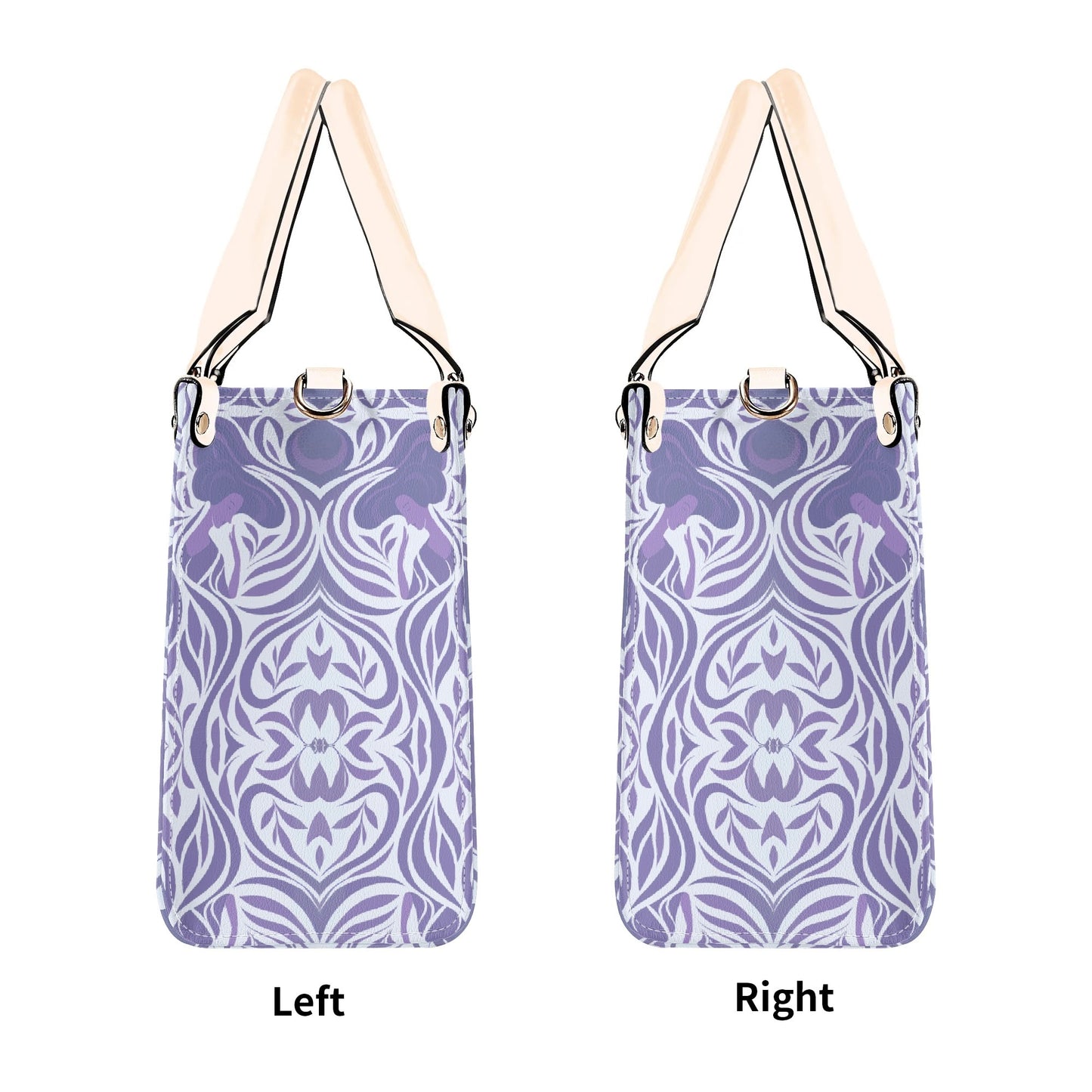 Yumeji Inspired Elegant Handbag – Japanese Art Motif Tote with Shoulder Elegant Japanese Feather Design-Luxury Women PU Leather -  | Japanese Art Bag