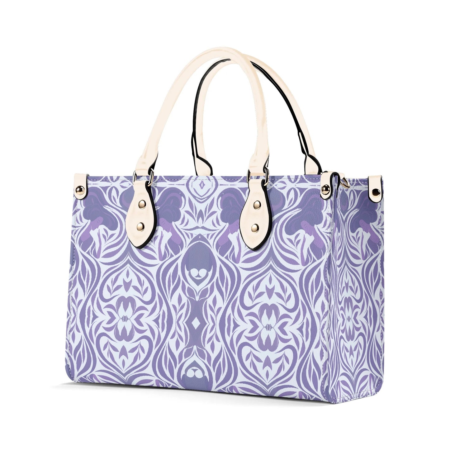 Yumeji Inspired Elegant Handbag – Japanese Art Motif Tote with Shoulder Elegant Japanese Feather Design-Luxury Women PU Leather -  | Japanese Art Bag