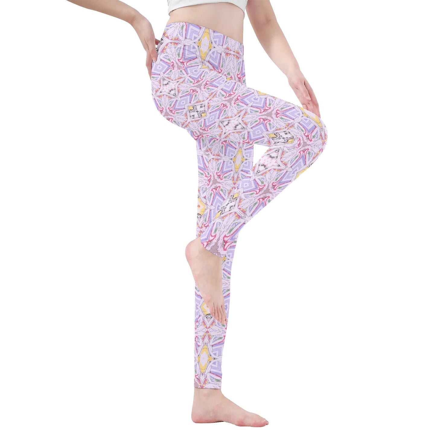Yumeji’s Romance: Afternoon Whispers Art Yoga Leggings -  | Japanese Art Leggings