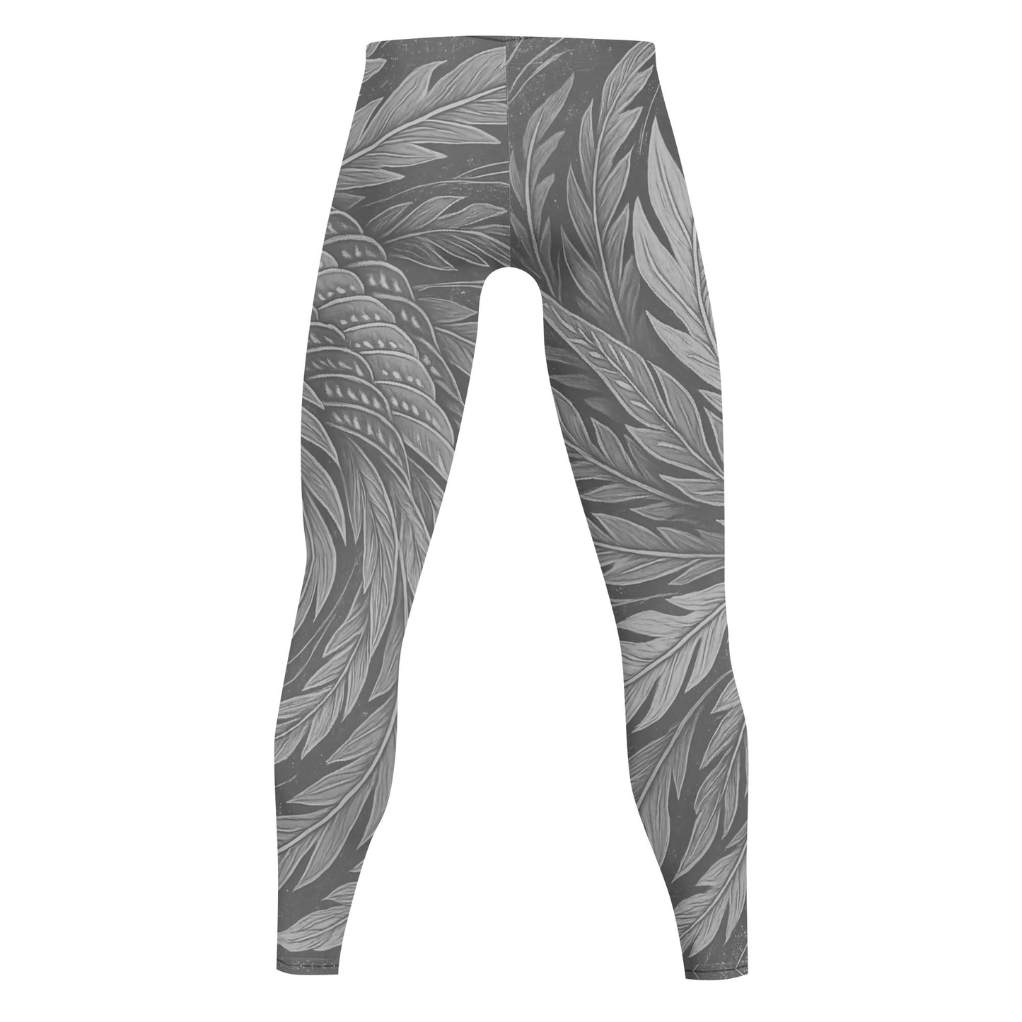 Mens Sports Leggings & Running Tights – Hokusai Phoenix Japanese Art - Artistic Activewear for Fitness and Training | Japanese Art Leggings