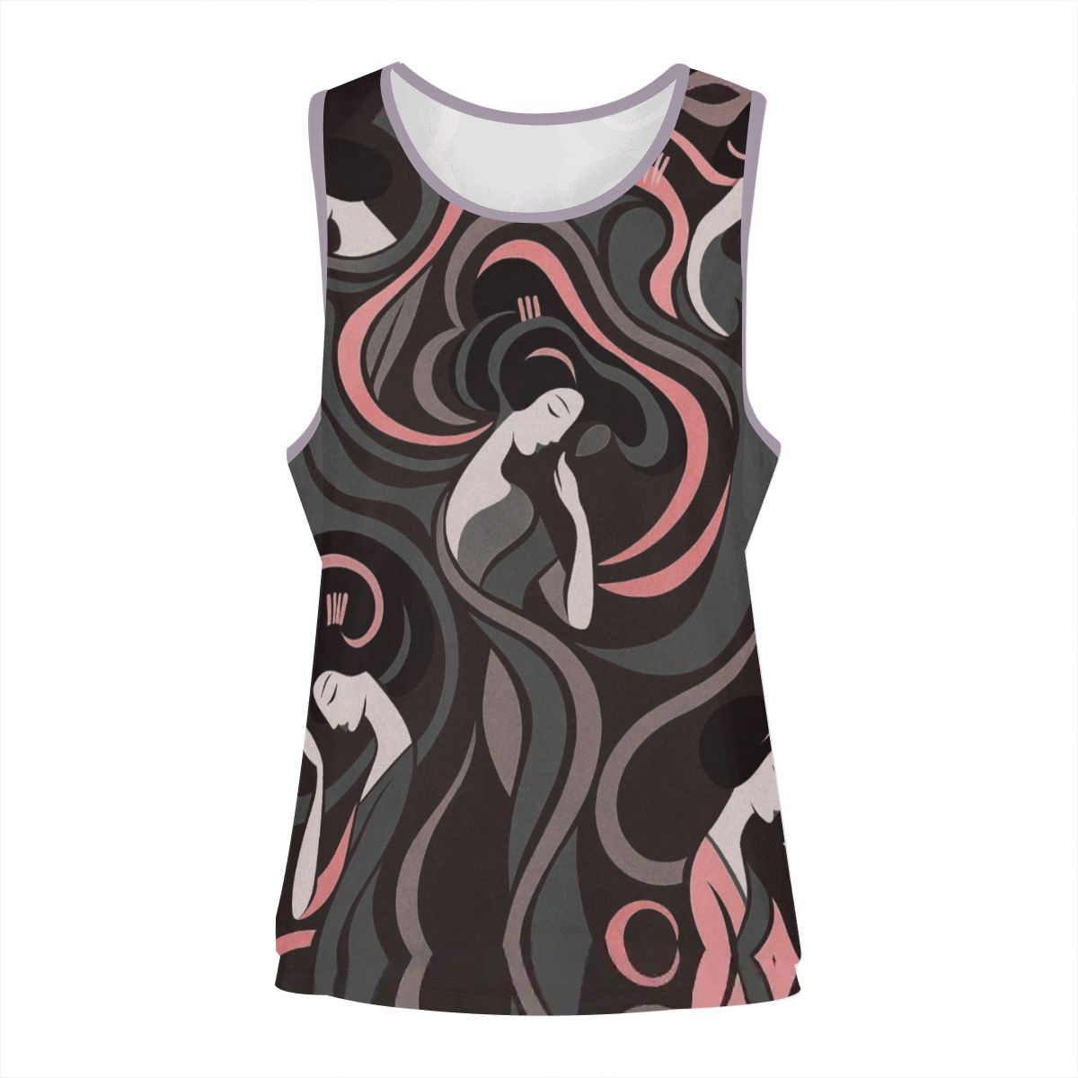 Sleeveless Workout Tops for Women - Yumeji Hirado Woman Japanese Art -  | Japanese Art Product