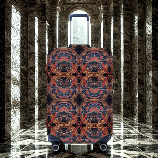 Lightweight Luggage Cover ー　Hokusai Phoenix – Japn Art Pattern