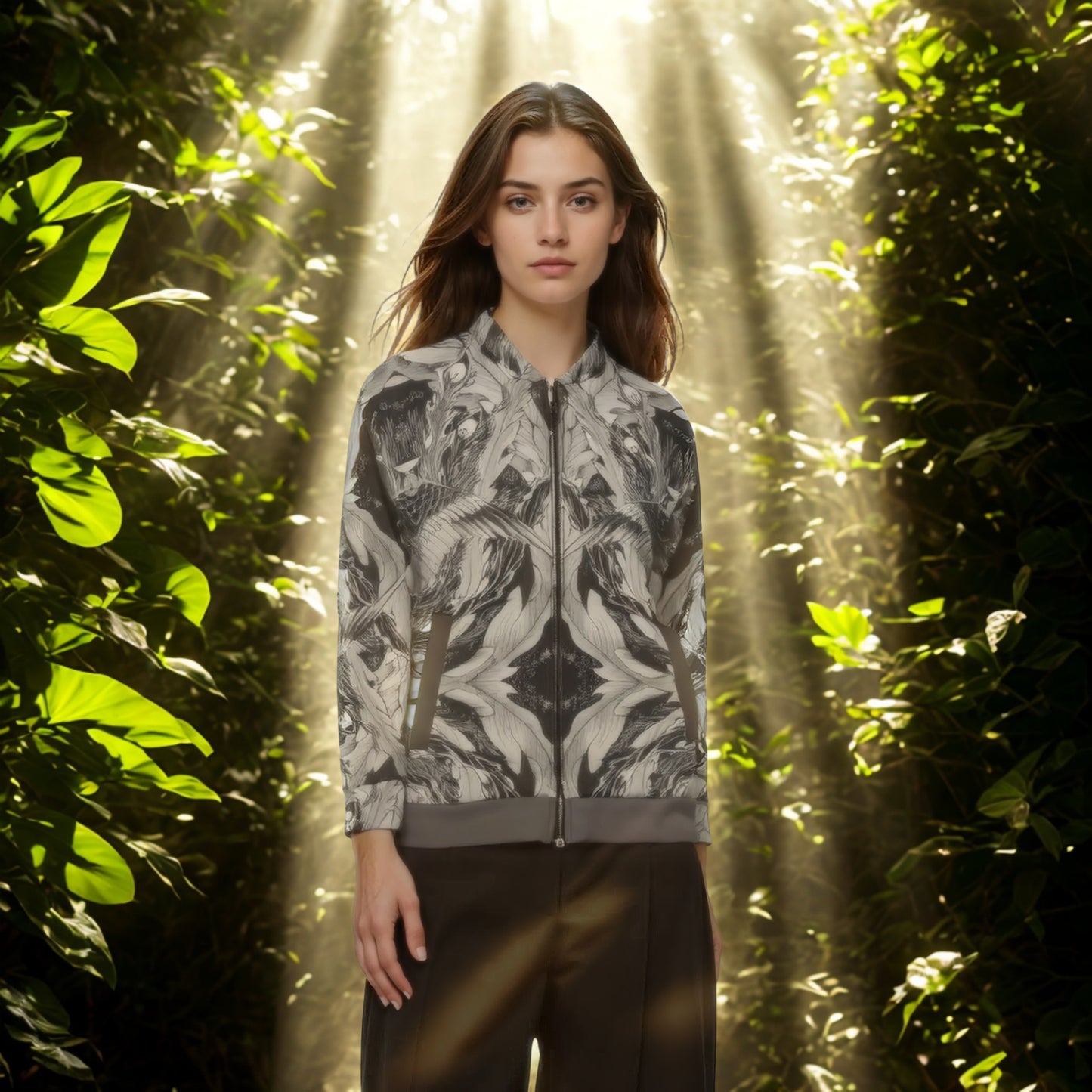 Hokusai Phoenix Unisex Bomber Jacket - Wearable Japanese Art with Modern Eleganceet | Japanese Art Jacket