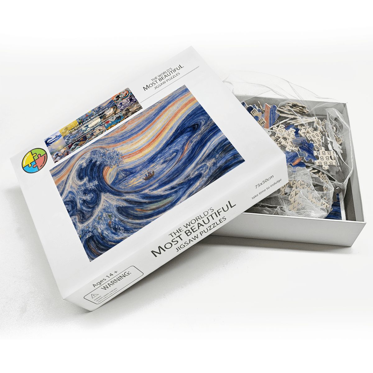 Wooden Jigsaw Puzzles 1000 pcs - Hokusai × Munch – The Silent Scream of Fuji -  | Japanese Art Jigsaw Puzzle