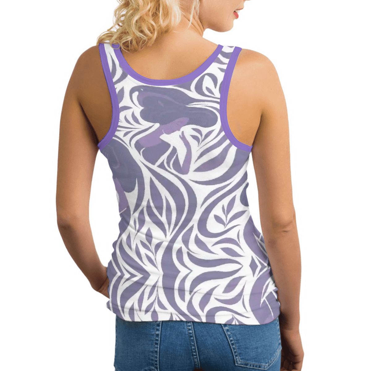 Sleeveless Workout Tops for Women - Yumeji Hirado Woman Japanese Art - | Japanese Art Product