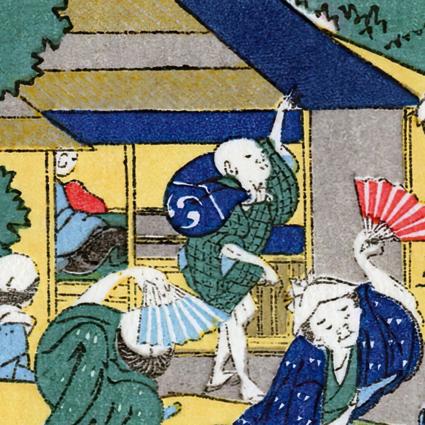 Hokusai Masterpieces 02– Ukiyo-e & Hand-painted Works (4 Digital Prints, Kanji Title Included) -  | Japanese Art Digital Art