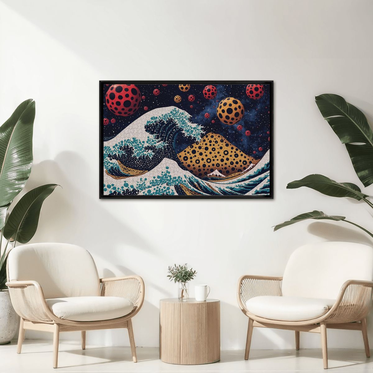 Wooden Jigsaw Puzzles 1000 pcs - Hokusai × Kusama - The Infinite Wave -  | Japanese Art Jigsaw Puzzle