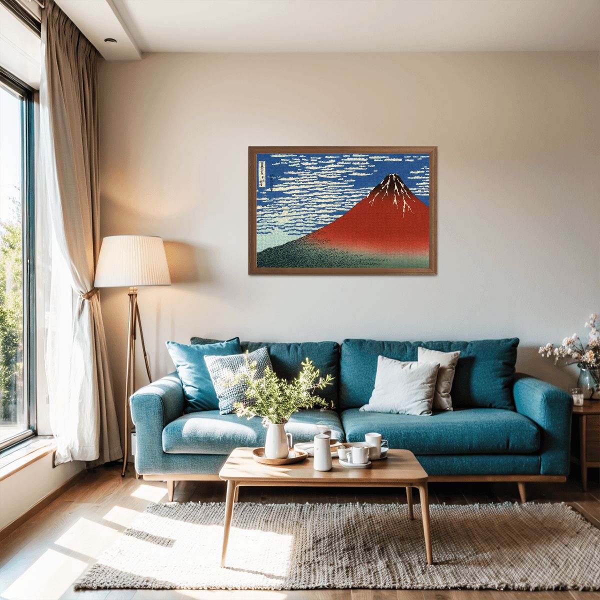 Wooden Jigsaw Puzzles 1000 pcs -Katsushika Hokusai “South Wind, Clear Sky (Red Fuji) -  | Japanese Art Jigsaw Puzzle