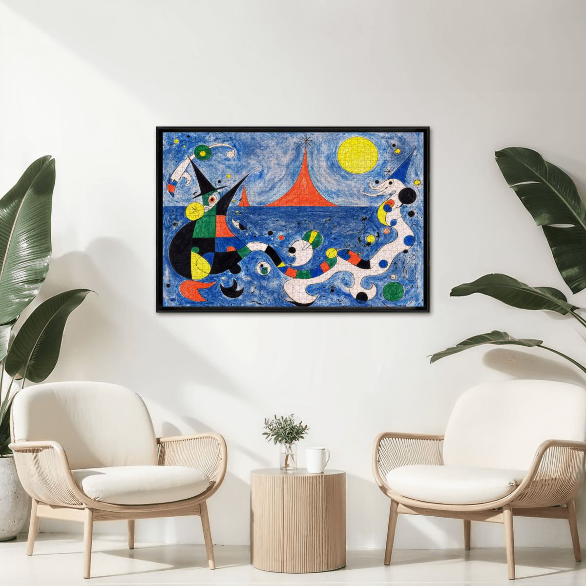 Wooden Jigsaw Puzzles 1000 pcs-Hokusai × Miró – The Dreaming Wave of Cosmos -  | Japanese Art Jigsaw Puzzle