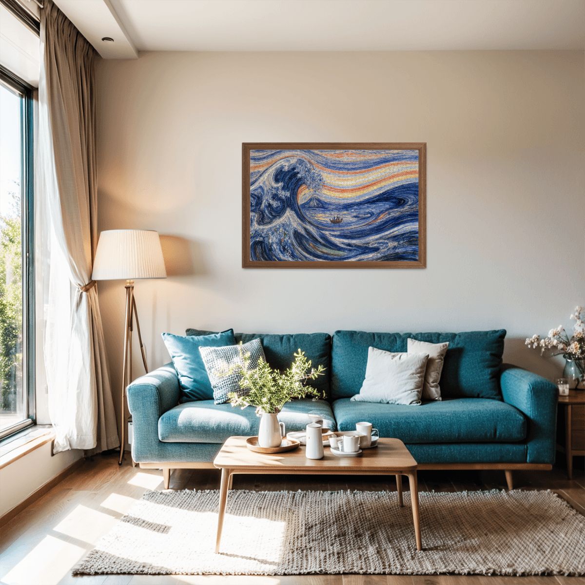 Wooden Jigsaw Puzzles 1000 pcs - Hokusai × Munch – The Silent Scream of Fuji -  | Japanese Art Jigsaw Puzzle