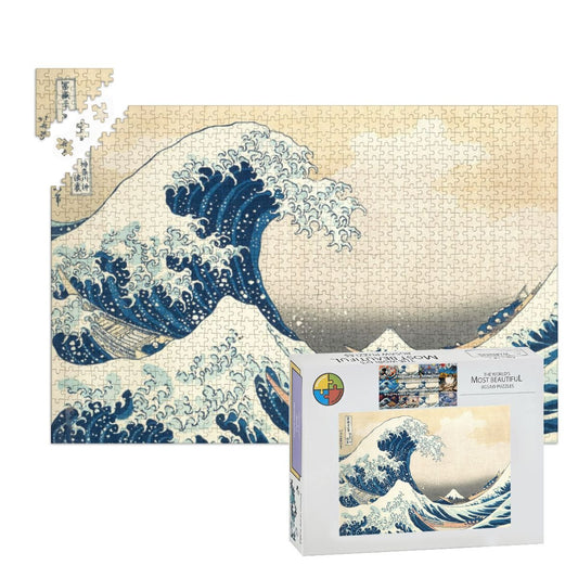 Wooden Jigsaw Puzzles 1000 pcs - Hokusai The Great Wave off Kanagawa — The Eternal Surge -  | Japanese Art Jigsaw Puzzle