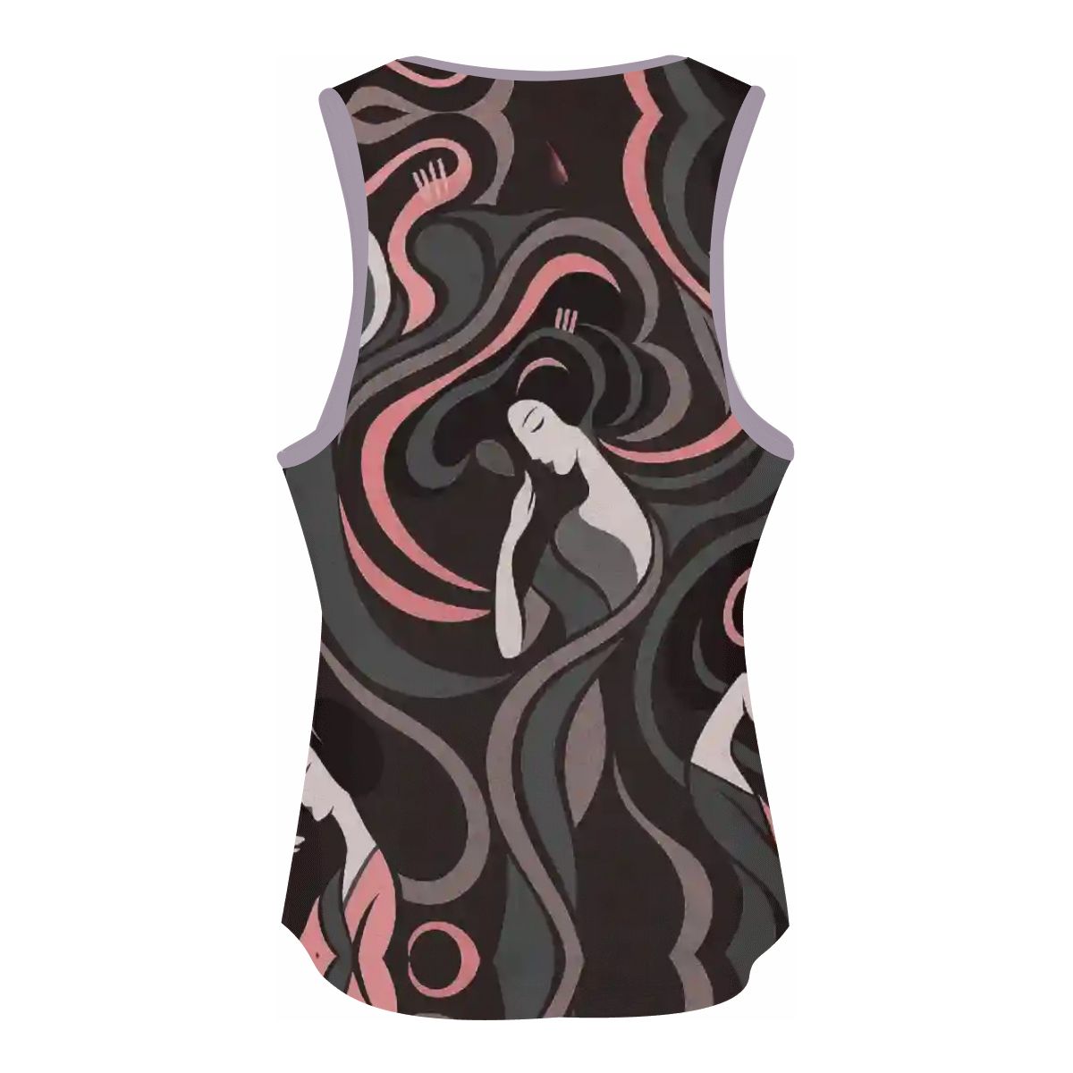 Sleeveless Workout Tops for Women - Yumeji Hirado Woman Japanese Art -  | Japanese Art Product